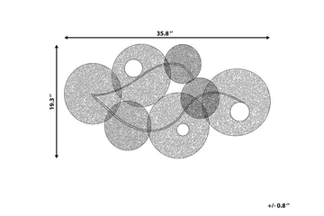 Rubidium Veggdekorasjon Med Skjell 91 cm - Grønn - Innredning - Veggdekorasjon - Skilt - Metallskilt