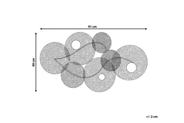 Rubidium Veggdekorasjon Med Skjell 91 cm - Grønn - Innredning - Veggdekorasjon - Skilt - Metallskilt