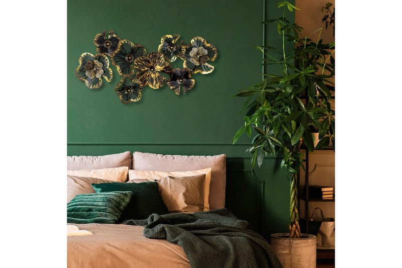 Shouguang Veggdekor - Svart/Gull - Innredning - Veggdekorasjon - Skilt - Metallskilt