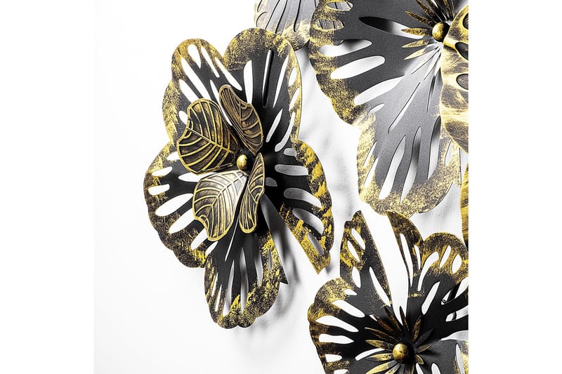 Shouguang Veggdekor - Svart/Gull - Innredning - Veggdekorasjon - Skilt - Metallskilt