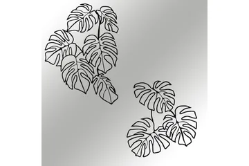 Spirit Leaf Veggdekor - Svart - Innredning - Veggdekorasjon - Skilt - Metallskilt