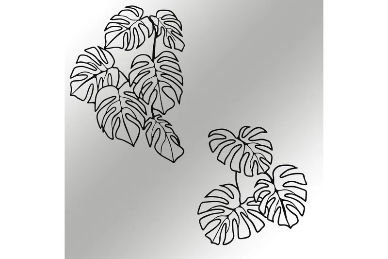 Spirit Leaf Veggdekor - Svart - Innredning - Veggdekorasjon - Skilt - Metallskilt