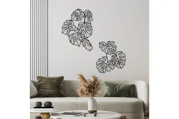 Spirit Leaf Veggdekor - Svart - Innredning - Veggdekorasjon - Skilt - Metallskilt