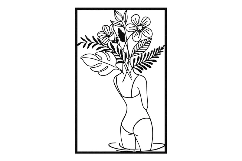 Spring in the Head Veggdekor, Svart