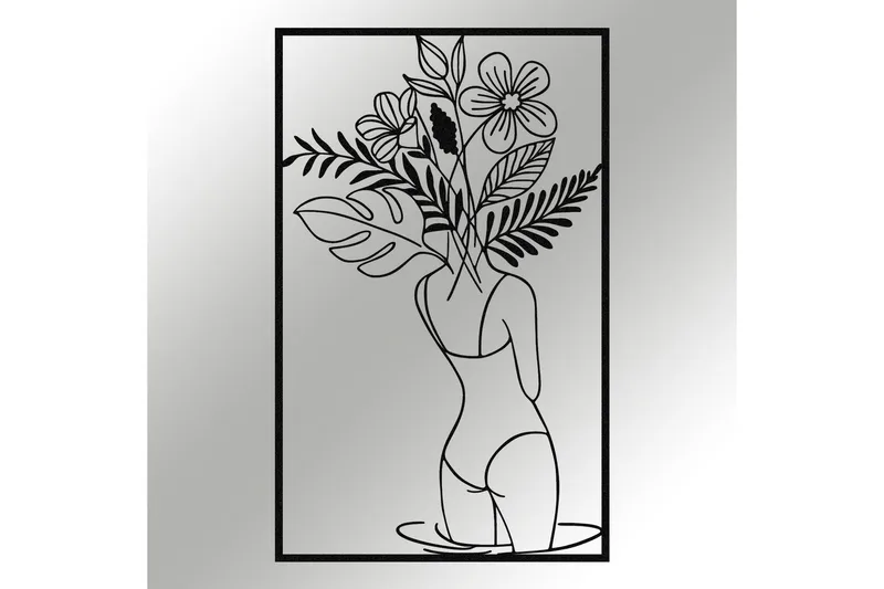 Spring in the Head Veggdekor - Svart - Innredning - Veggdekorasjon - Skilt - Metallskilt