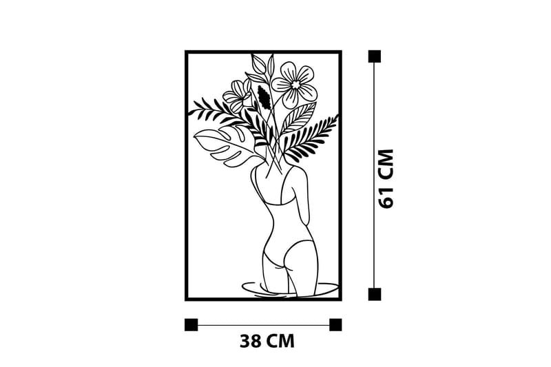 Spring in the Head Veggdekor - Svart - Innredning - Veggdekorasjon - Skilt - Metallskilt