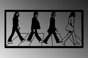The Beatles Veggdekor - Svart - Innredning - Veggdekorasjon - Skilt - Metallskilt