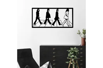The Beatles Veggdekor - Svart - Innredning - Veggdekorasjon - Skilt - Metallskilt