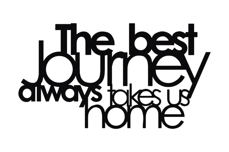 The Best Lourney Always Veggdekor, Svart