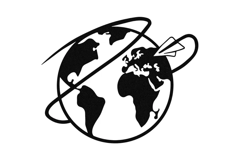 Travel Veggdekor, Svart