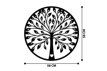 Tree branches Veggdekor - Svart - Innredning - Veggdekorasjon - Skilt - Metallskilt