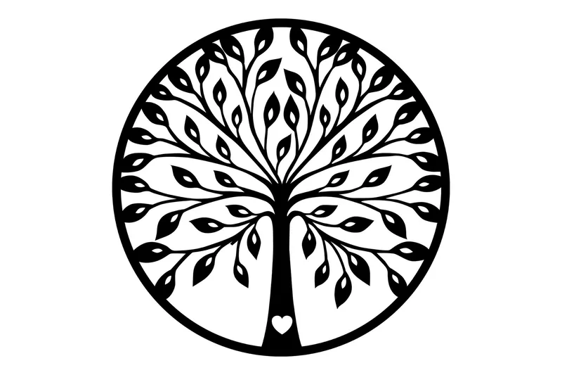 Tree branches Veggdekor - Svart - Innredning - Veggdekorasjon - Skilt - Metallskilt