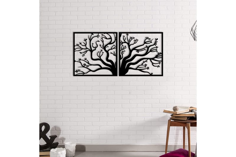 Tree Metal Decor Veggdekor - Svart - Innredning - Veggdekorasjon - Skilt - Metallskilt