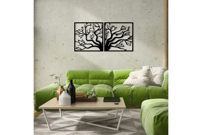 Tree Metal Decor Veggdekor - Svart - Innredning - Veggdekorasjon - Skilt - Metallskilt
