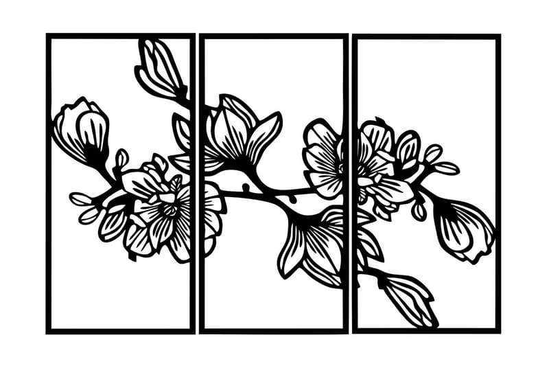 Utopia Veggdekor, Svart