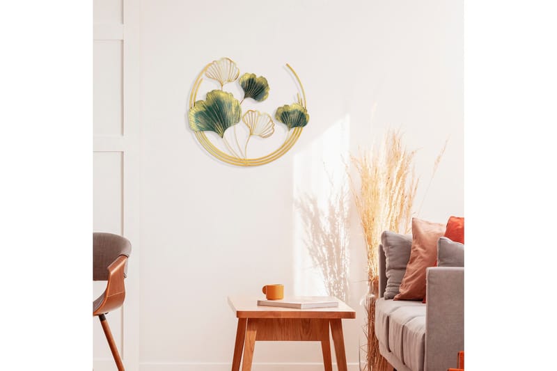 Weifang Veggdekor - Grønn/Gull - Innredning - Veggdekorasjon - Skilt - Metallskilt