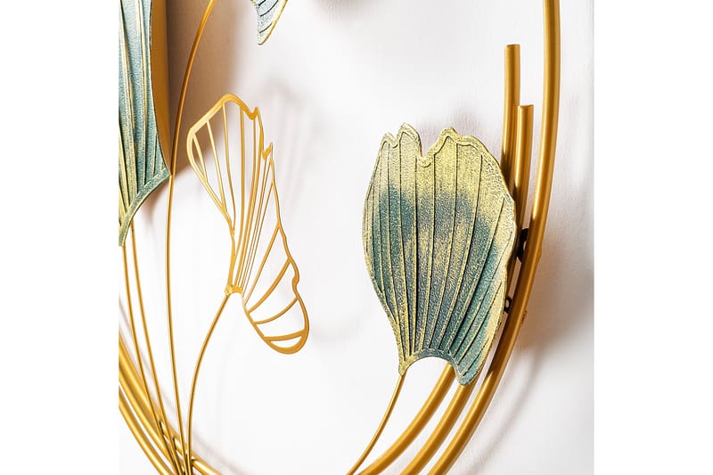 Weifang Veggdekor - Grønn/Gull - Innredning - Veggdekorasjon - Skilt - Metallskilt