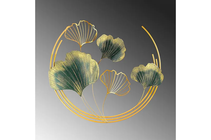 Weifang Veggdekor - Grønn/Gull - Innredning - Veggdekorasjon - Skilt - Metallskilt