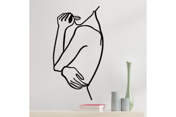 Woman 2 Veggdekor - Svart - Innredning - Veggdekorasjon - Skilt - Metallskilt