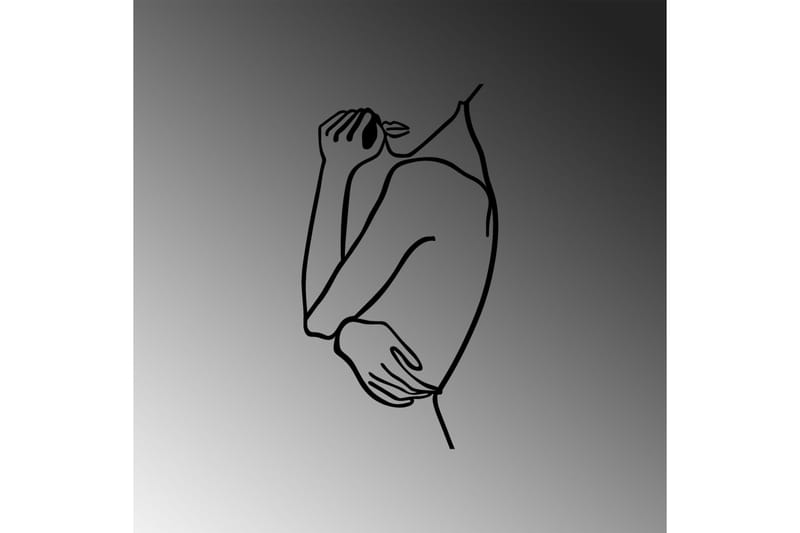 Woman 2 Veggdekor - Svart - Innredning - Veggdekorasjon - Skilt - Metallskilt