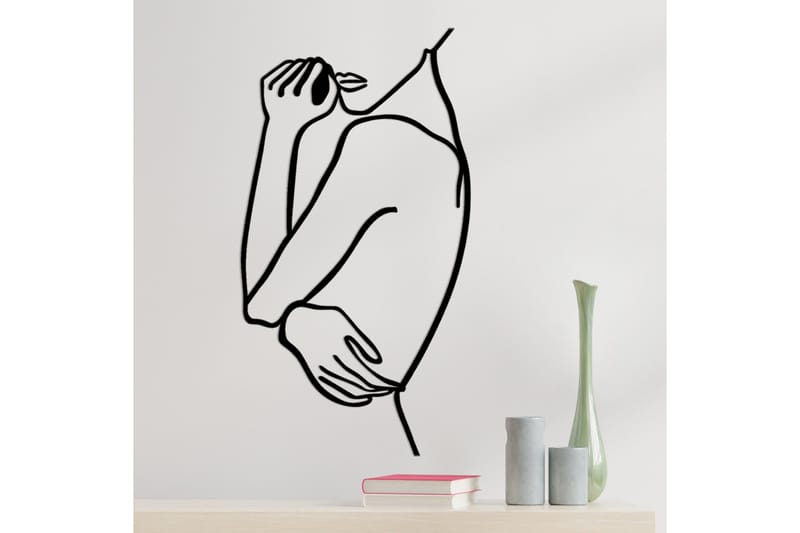 Woman 2 Veggdekor - Svart - Innredning - Veggdekorasjon - Skilt - Metallskilt