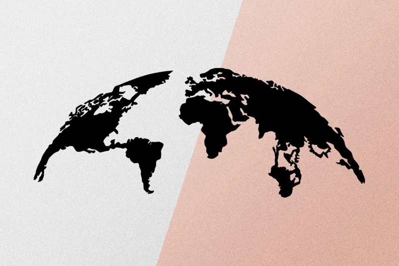 World Map 1 Large Veggdekor - Svart - Innredning - Veggdekorasjon - Skilt - Metallskilt