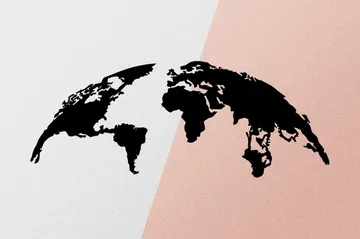 World Map 1 Large Veggdekor - Svart - Innredning - Veggdekorasjon - Skilt - Metallskilt