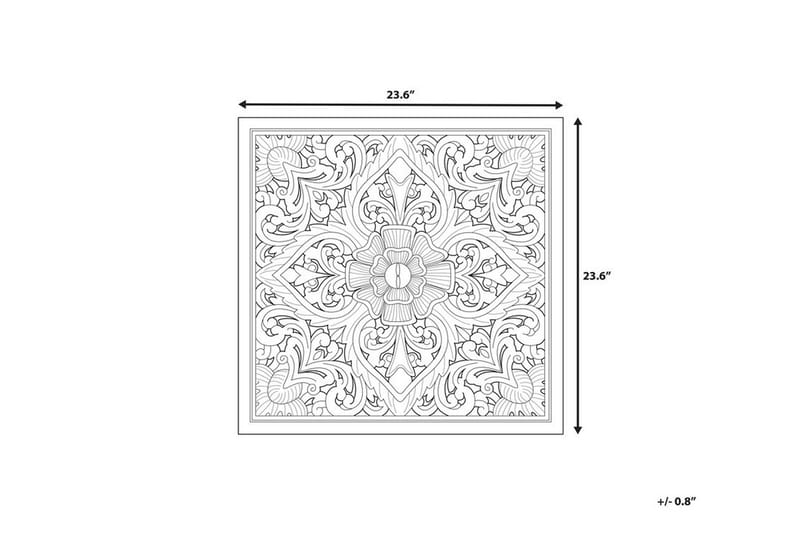Yonora Veggdekorasjon 60 cm - Tre / Natur - Innredning - Veggdekorasjon - Skilt - Metallskilt