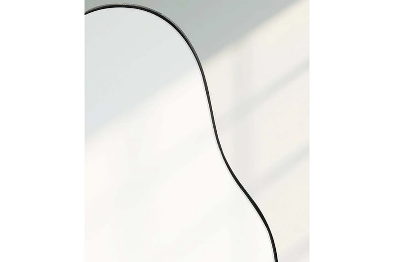 Speil Wohnling Asymmetrisk metallramme oval 80 cm - Innredning - Speil - Veggspeil