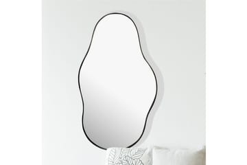 Speil Wohnling Asymmetrisk metallramme oval 80 cm - Innredning - Speil - Veggspeil