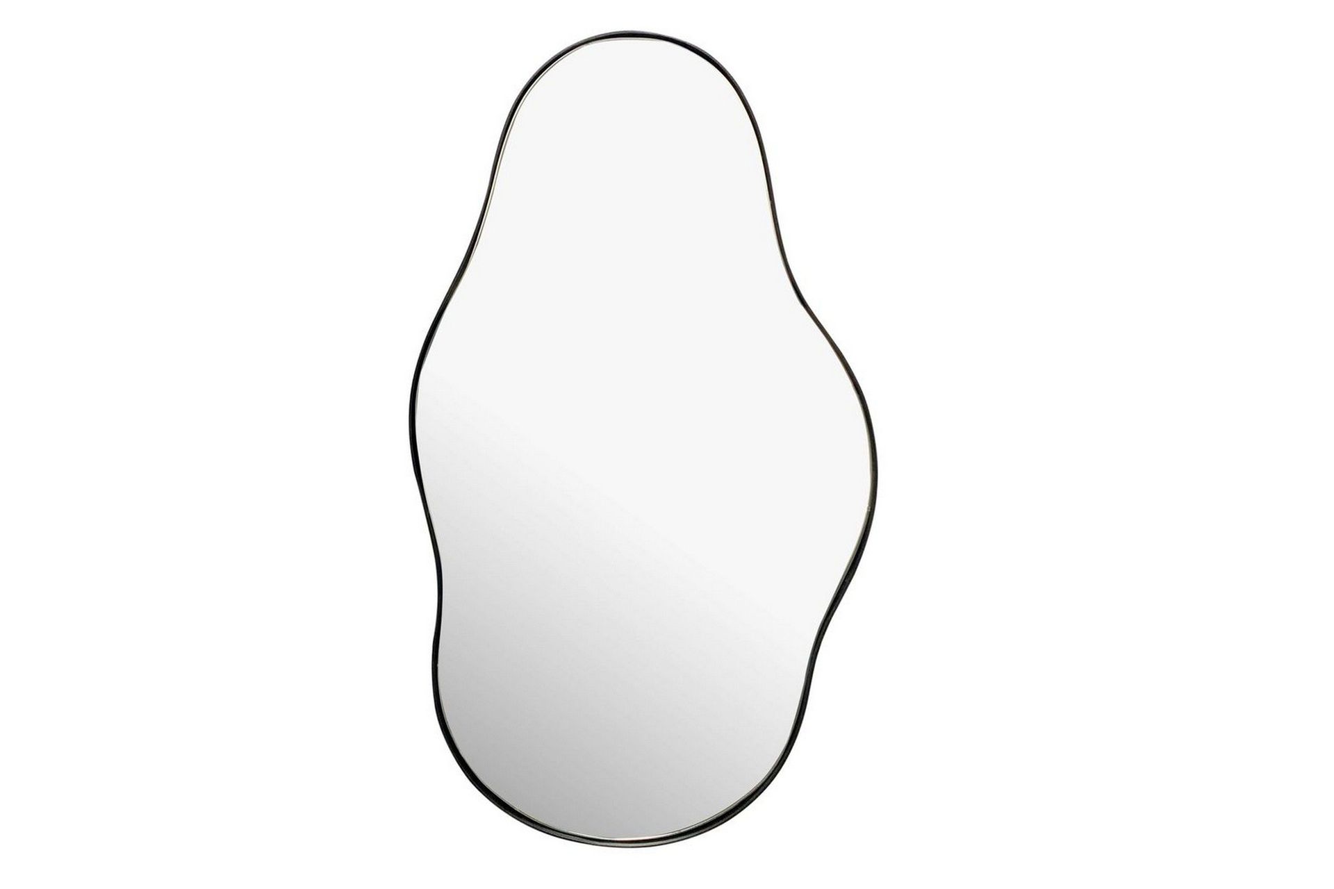 Speil Wohnling Asymmetrisk metallramme oval 80 cm -