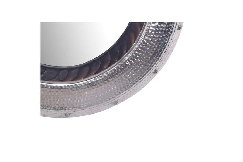 Speil Wohnling Moderne bølgemetallramme rund 74 cm - Innredning - Speil - Veggspeil