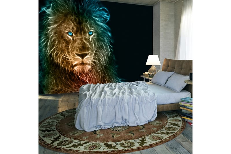 Fototapet Abstract Lion 250x175 - Innredning - Veggdekorasjon - Tapeter - Fototapeter