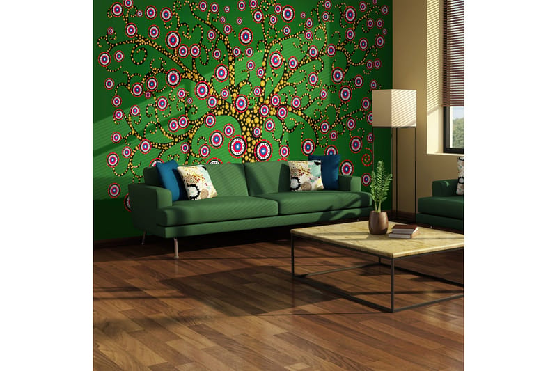 Fototapet Abstract Tree Green 250x193, Artgeist sp. z o. o.
