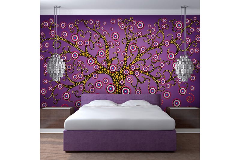 Fototapet Abstrakt Tre Fiolett 350x270, Artgeist sp. z o. o.