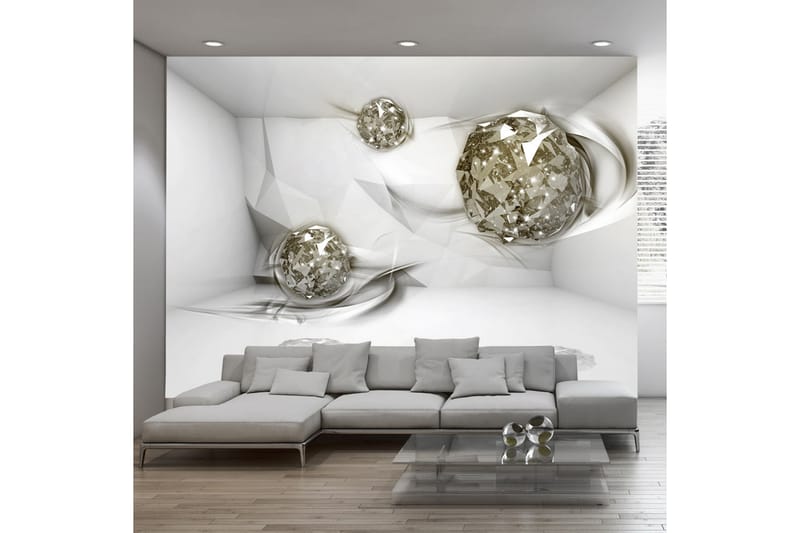 Fototapet Abstrakte Diamanter 250x175 - Artgeist sp. z o. o. - Innredning - Veggdekorasjon - Tapeter - Fototapeter