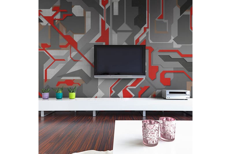 Fototapet Abstrakte Geometriske Veier 350x270, Artgeist sp. z o. o.