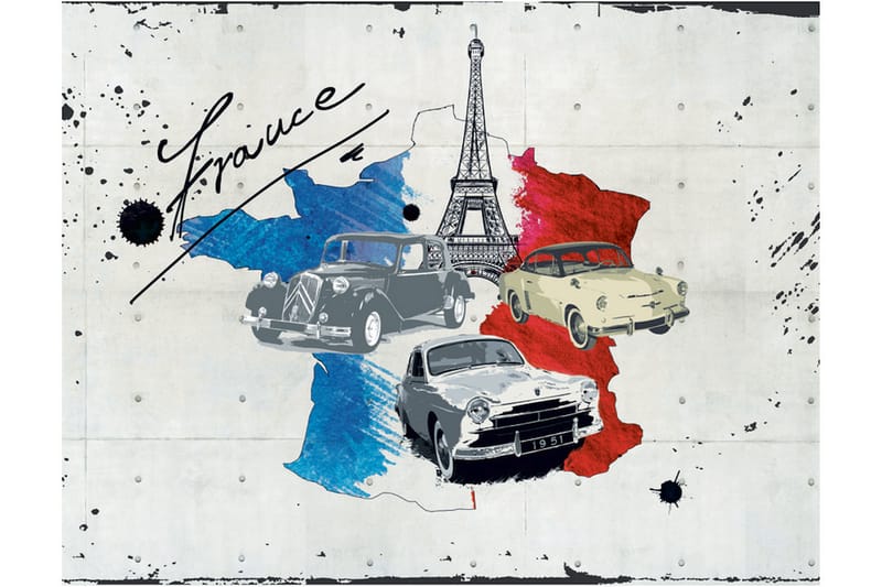 Fototapet Admirer Of Cars France 350x270 - Artgeist sp. z o. o. - Innredning - Veggdekorasjon - Tapeter - Fototapeter