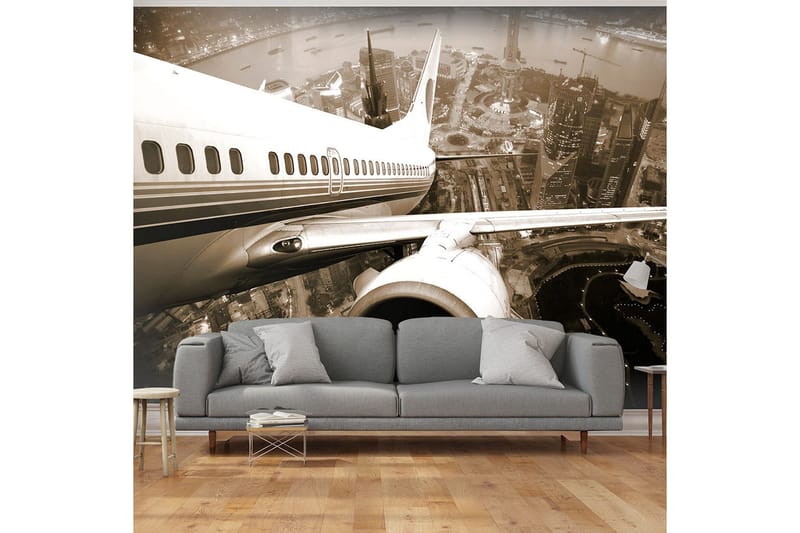 Fototapet Aircraft Lifts From City 250x193, Artgeist sp. z o. o.