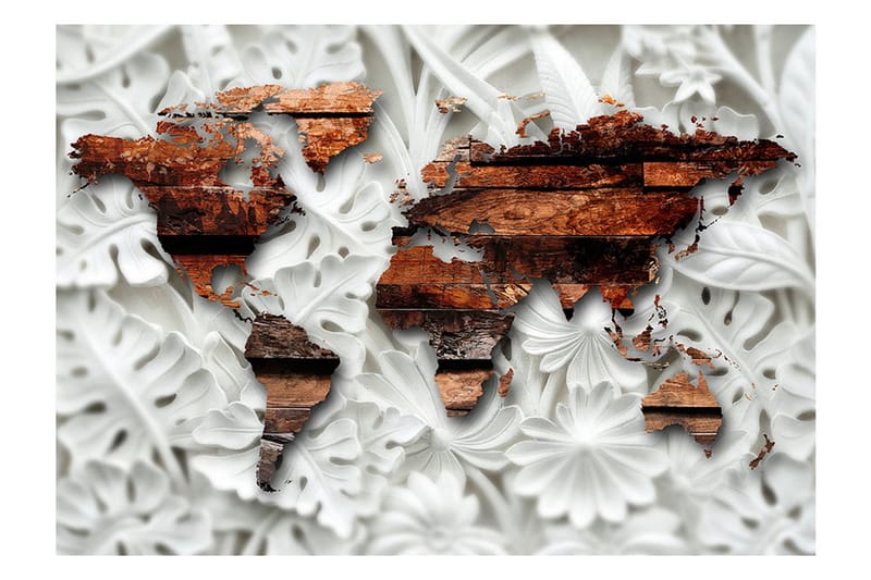 Fototapet Alabastrine Map 400x280 - Artgeist sp. z o. o. - Innredning - Veggdekorasjon - Tapeter - Fototapeter