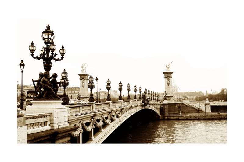 Fototapet Alexander III Bridge Paris 450x270 - Artgeist sp. z o. o. - Innredning - Veggdekorasjon - Tapeter - Fototapeter