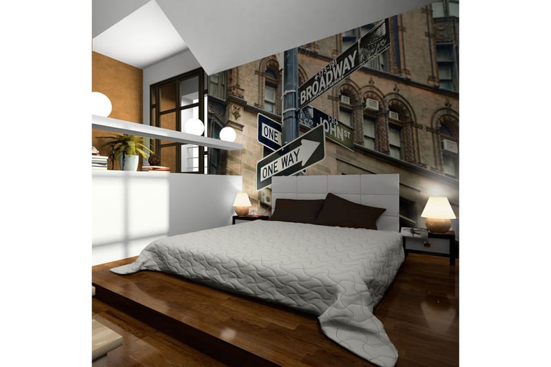 Fototapet All Roads Lead To Broadway 250x193 - Artgeist sp. z o. o. - Innredning - Veggdekorasjon - Tapeter - Fototapeter