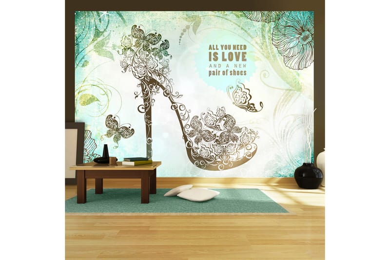 Fototapet All You Need Is A New Pair Of Shoes 100x70 - Artgeist sp. z o. o. - Innredning - Veggdekorasjon - Tapeter - Fototapeter