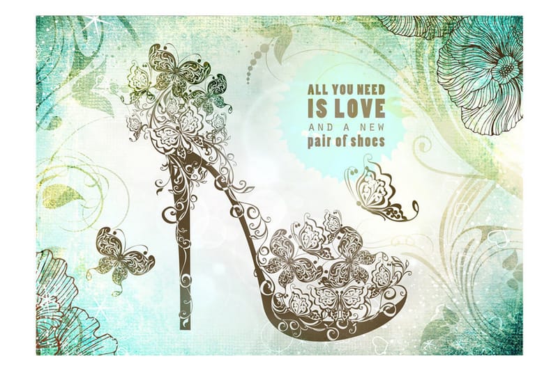 Fototapet All You Need Is A New Pair Of Shoes 400x280 - Artgeist sp. z o. o. - Innredning - Veggdekorasjon - Tapeter - Fototapeter