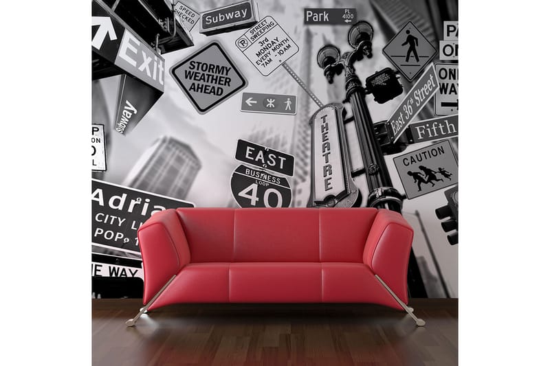 Fototapet Alle Veier Leder Til Manhattan 300x231 - Artgeist sp. z o. o. - Innredning - Veggdekorasjon - Tapeter - Fototapeter