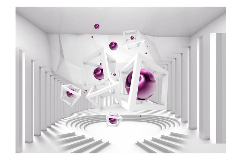 Fototapet Along The Corridor 300x210 - Artgeist sp. z o. o. - Innredning - Veggdekorasjon - Tapeter - Fototapeter