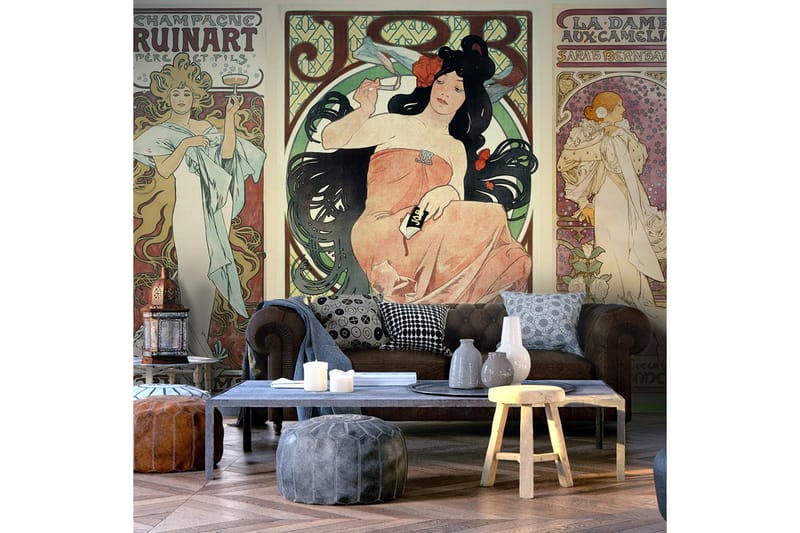 Fototapet Alphonse Mucha Women's 150x105 - Artgeist sp. z o. o. - Innredning - Veggdekorasjon - Tapeter - Fototapeter