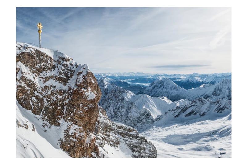 Fototapet Alps Zugspitze 350x245 - Artgeist sp. z o. o. - Innredning - Veggdekorasjon - Tapeter - Fototapeter