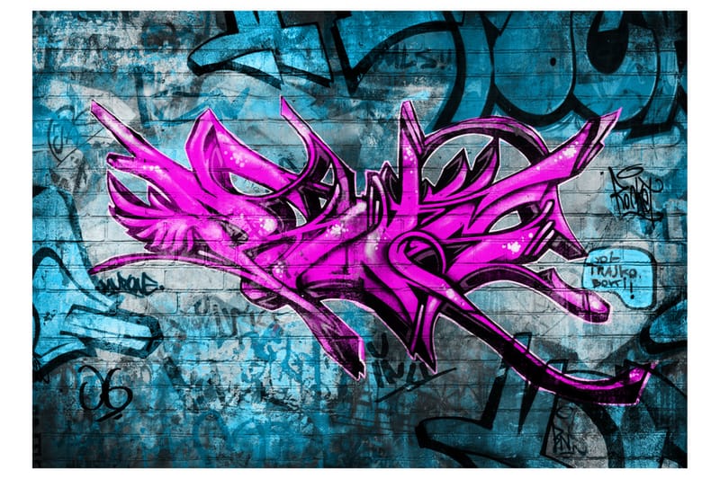 Fototapet Anonymous Graffiti 200x140 - Artgeist sp. z o. o. - Innredning - Veggdekorasjon - Tapeter - Fototapeter