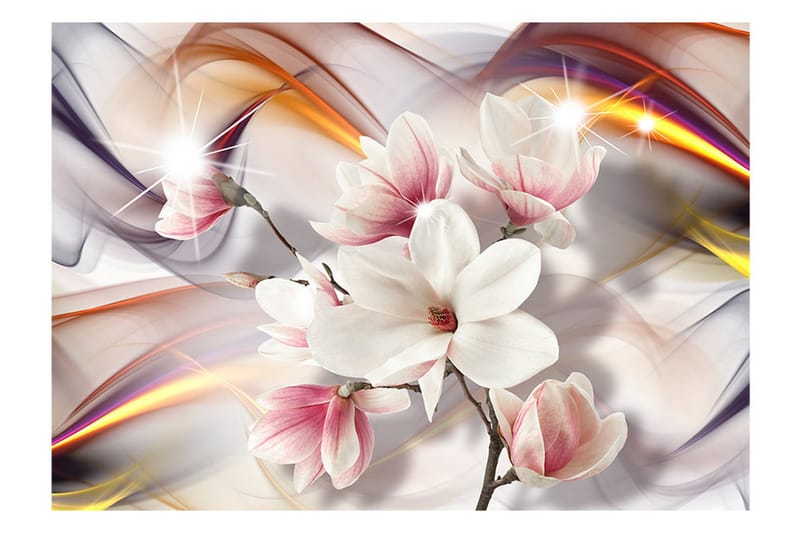 Fototapet Artistic Magnolias 100x70 - Artgeist sp. z o. o. - Innredning - Veggdekorasjon - Tapeter - Fototapeter